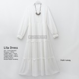 GAi-017 Lila Dress - Gamis Polos Ceruti Babydoll